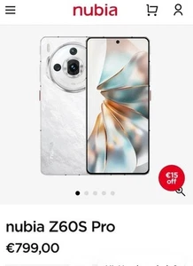 Nubia Z60s pro 5G blanc nacré et alu. ( modèle 2025 ). - Photo 1/10