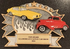 Top Award Glamorgan Castle Car Show 2024 Metal Plaque Alliance Ohio - Imagen 1 de 4