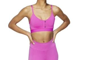 NEW Nike [M] Women Strappy Sports/Yoga/Pickleball Bra-Active Fuchsia CT5237-623 - Picture 1 of 2