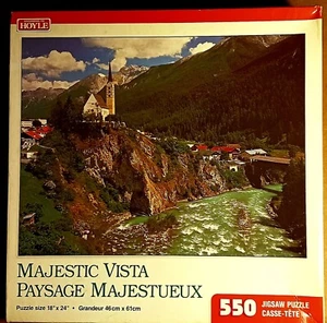 Hoyle 550 Piece Puzzle, Majestic Vista, Graubunden, Switzerland. Factory Sealed! - Picture 1 of 6