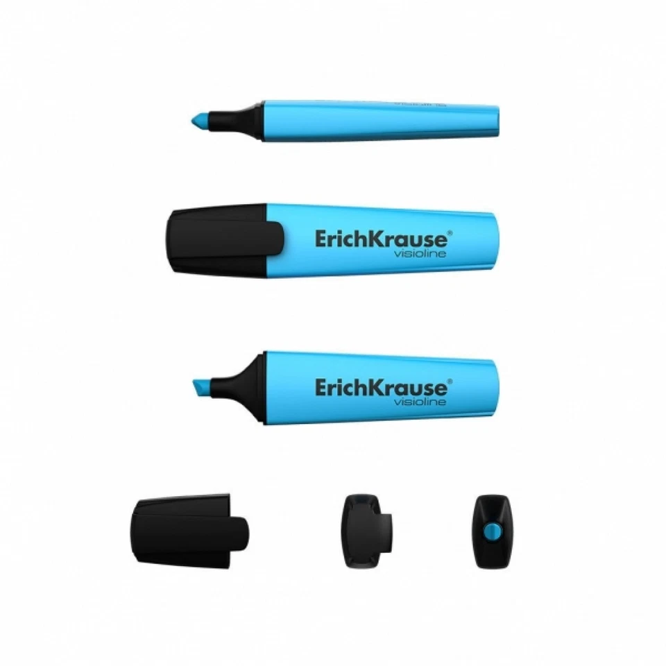 ERICHKRAUSE Evidenziatore fluorescente Blu- Inchiostro a base d'acqua