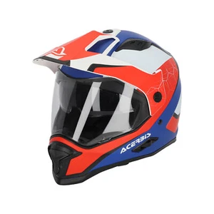 Acerbis Motorcycle Helmet Full Face Reactive 22-06 White/Blue/Red 0025312.034 - Picture 1 of 7