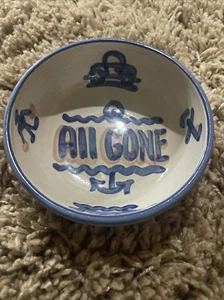 M.A. Hadley Pottery “All Gone” Child’s Cereal Bowl 5.5 in Hand Painted - Picture 1 of 13