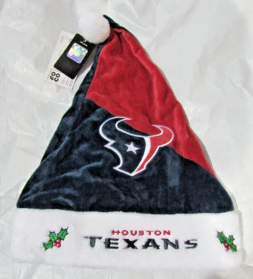 NFL Houston Texans Temporada Espíritu Rojo y Azul Sombrero Básico de Santa por FOCO Foto 1 de 2