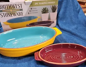 NEU Paar Schalen Steinzeug Appetit Südwesten 2 Stck. Backschalen Superior Finish - Bild 1 von 12