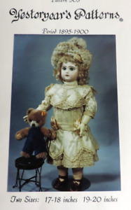 Yesteryear's Patterns #503 1890s Dress & Hat 17"- 20" Doll Uncut