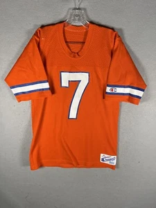 Vintage 80’s Champion NFL Denver Broncos John Elway Jersey Orange Size Medium - Picture 1 of 10
