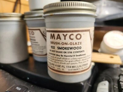 Esmalte cerámico Mayco - madera ahumada - grano de madera - #932 - 4 oz. Foto 1 de 2