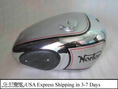 NORTON ES2 ХРОМИРОВАННЫЙ И СЕРЕБРИСТЫЙ ОКРАШЕННЫЙ БЕНЗОБАК С НАКОЛЕННИКОМ + КРАН ГАРАНТИРОВАННЫЙ PS - Изображение 1 из 4