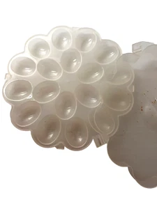 Contenitore uova deviate 18 pezzi coperchio a scatto conservazione plastica cucina - Foto 1 di 3