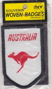 Aufnäher Australien Australia Souvenir Woven Badges Känguru - Picture 1 of 2