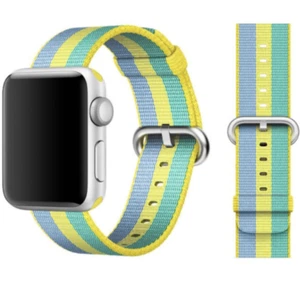GENUINE APPLE WOVEN NYLON WATCH STRAP BUCKLE 45MM 44MM 42MM 40MM 38MM NEW - Picture 1 of 19
