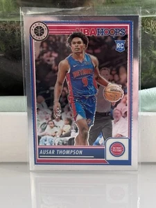 2023-24 Panini NBA Hoops Premium Stock Rookie Card  Nr. 100 Ausar Thompson - Bild 1 von 2