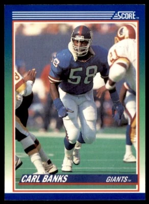 1990 Score Carl Banks New York Giants #91 - Image 1 of 2