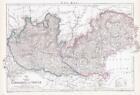1863 Large Antique Map LOMBARDY AND VENICE WAR MAP by Edward Weller (DA166)