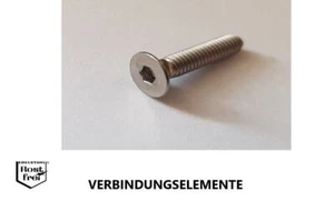 Senkkopfschrauben mit INNENSECHSKANT DIN 7991 EDELSTAHL A2 M1,6-M10 - Bild 1 von 1