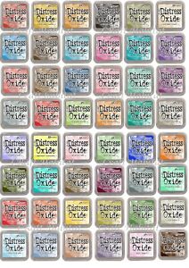 Ranger Distress Oxide Ink Pads by Tim Holtz 3"x 3" - FULL Range Colours FREE P&P