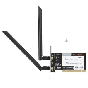 Wireless Network Card Ar9220 300M Pci Desktop Computer Dual Band 2.4/5Ghz Wifi A - Afbeelding 1 van 11
