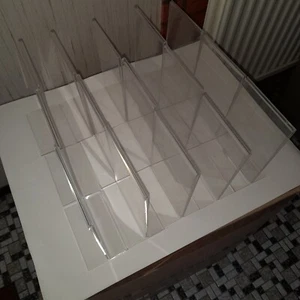 15 Acryl Menükarten T Aufsteller DIN A6 hoch Ladenausstattung Werbung Regal - Bild 1 von 9