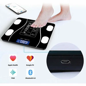 New! Smart Digital Scales for Body Weight Bluetooth Body Composition Scales-USB  - Picture 1 of 26