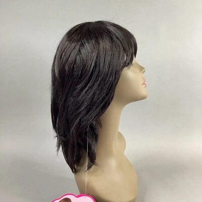Cecibel Shoulder Length Wavy #2 Darkest Brown Synthetic Full Wig - Image 1 of 4