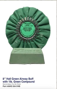 Zephyr Secondary Cutting Wheel 8'' with Green Chrome Rouge - Picture 1 of 1