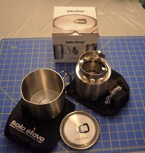 LITE by Solo Stove Combo Kit twig burning gasifier Small stove and Pot 900 Set ☦