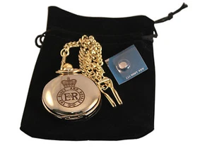 BRITISH FORCES REGIMENTAL CREST ENGRAVED & PERSONALISED POCKET WATCHES - Picture 1 of 7