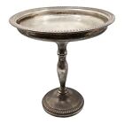 Antique Sterling Silver Weighted Pedestal Comport Tazza Footed Dish 445 Vintage