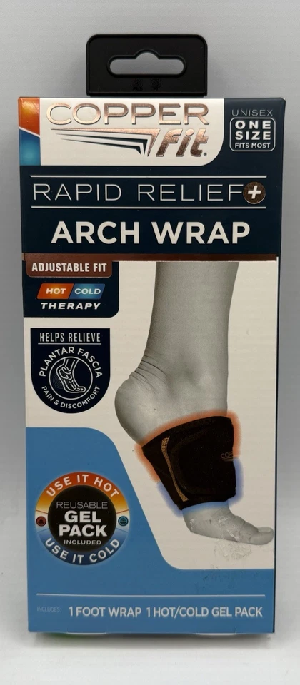 Copper Fit Unisex Arch Rapid Relief Plus with Gel Pack, Adjustable Fit One Size - Image 1 of 4