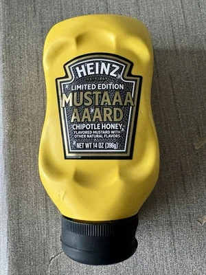 Heinz ограниченного тиража Chipotle мед горчичный соус бутылка новый запечатанный нераспечатанный - Изображение 1 из 2