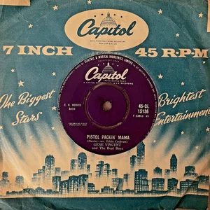 ** GENE VINCENT - PISTOL PACKIN' MAMA 7" VINYL 60'S ROCK & ROLL CAPITOL VG+ ** - Picture 1 of 1