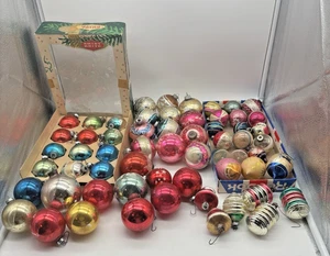 VTG 60 Christmas Ornaments Shiny Brite USA, Germany & Poland 1 origional SB box - Picture 1 of 24