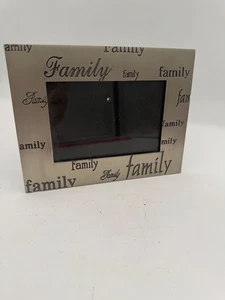 Fetco Pewter Picture Frame Family 5" x 3.5" Photo - Picture 1 of 4