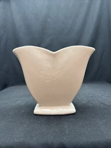 Jarrón/plantador McCoy 6” de cerámica esmaltada blanca en forma de tulipán de colección, ¡envío rápido! MCM - Imagen 1 de 16