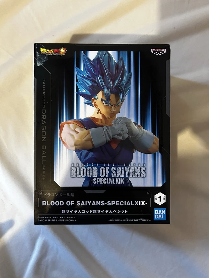 Dragon Ball Super Figura SANGRE DE SAIJIN - Especial XIX - Super Saiyajin Vegetto Azul Foto 1 de 4