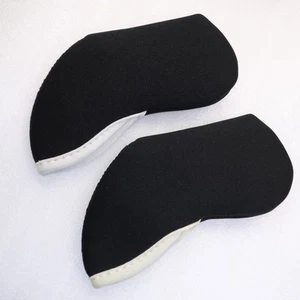 Iron Covers Unprinted 2 pcs Black / White edge Made in Japan In Stock - Picture 1 of 6