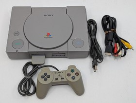 Sony PlayStation PS1 SCPH-7000 Console Tested Japan Controller AV Cable AC