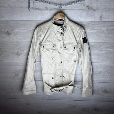 Chaqueta con cinturón BELSTAFF gris nailon multibolsillo para mujer Foto 1 de 4