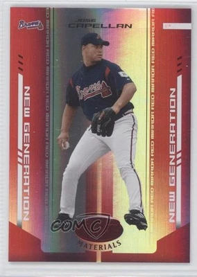 2004 Leaf Certified Materials New Generation Red Mirror Jose Capellan Rookie RC - Image 1 of 2