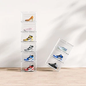 Scarpiera modulare in rete plastica bianca set 9 pezzi per soluzione di archiviazione casa - Foto 1 di 8