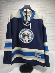 Reebok NHL Hockey Columbus Blau Jacken Langarm Trikot Damen XL - Bild 1 von 9