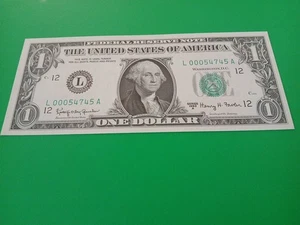 1963 -  000-54745   FANCY , LOW NUMBERS , BILL NOTE.  - Picture 1 of 2