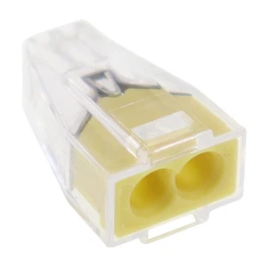 CONECTORES WAGO 773-102 PUSH WIRE®, 2 CONDUCTORES, 600V 20A, 18-12AWG (PAQUETE DE 10) - Imagen 1 de 4