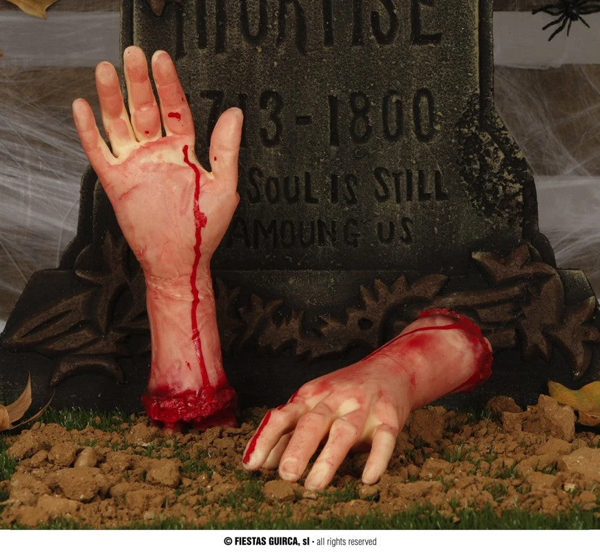 FINTA MANO MOZZATA INSANGUINATA - Immagine 1 di 1