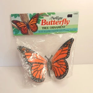 Vintage 1983 Sealed Vintage Artline Monarch Butterfly Tree Ornament - Picture 1 of 6