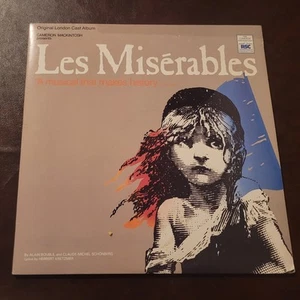 LES MISERABLES ORIGINAL LONDON CAST OOP 1985 2-LP SET OOP RELATIVITY PRINT - Picture 1 of 4