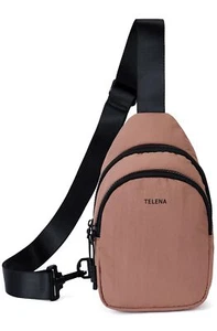Pink Sling Bag for Women Crossbody Fashion Fanny Pack Travel Hiking Cycling - Picture 1 of 7