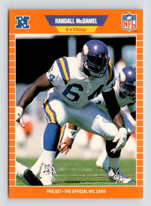 1989 Pro Set Football, Minnesota Vikings Team Singles, Pick A Card