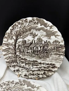 Vintage Myott Royal Mail Fine Staffordshire Ironstone Plates 5 1/2" England - Picture 1 of 9
